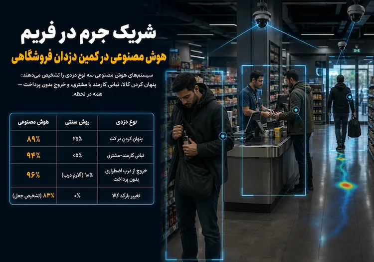 شریک جرم در فریم – هوش مصنوعی در کمین دزدان فروشگاهی